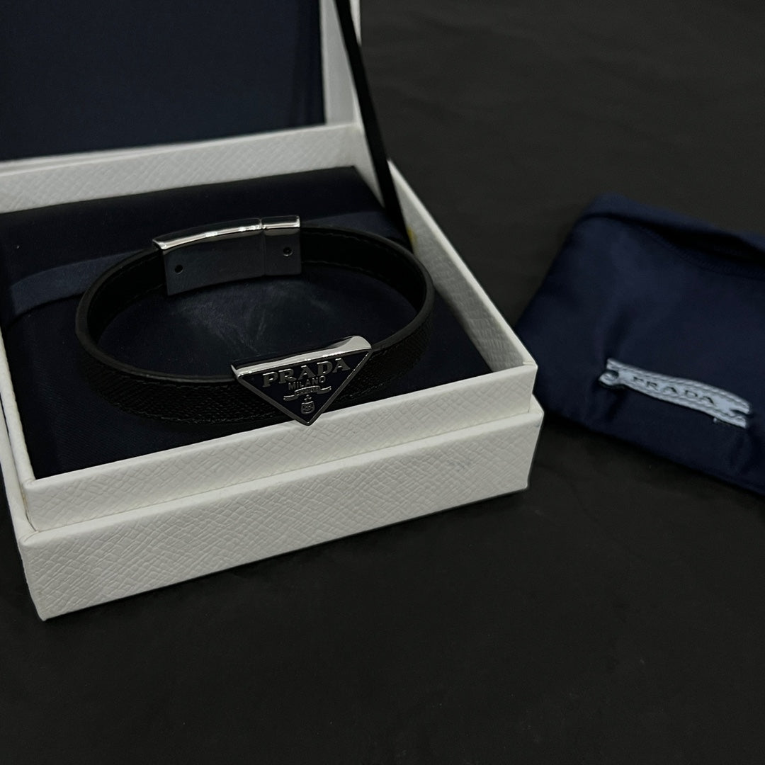 18K Pra Leather Bracelet