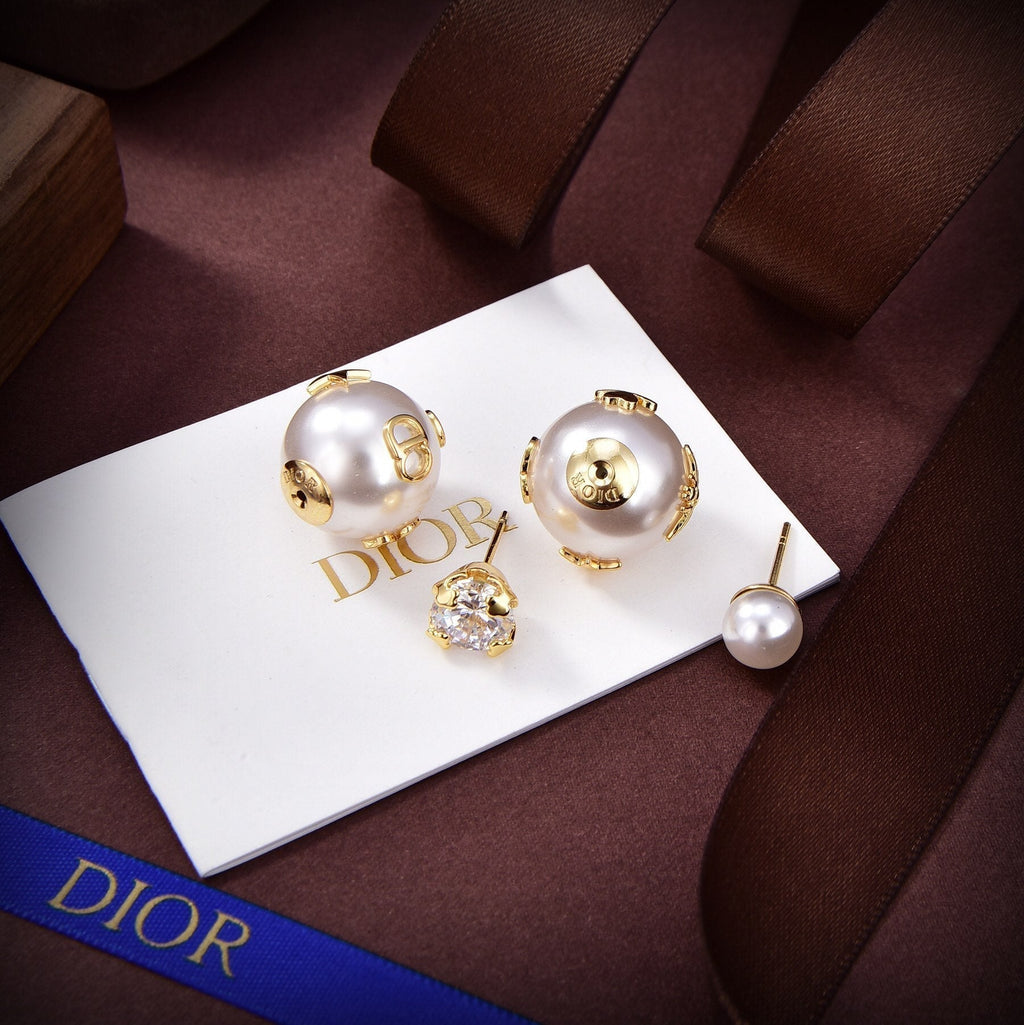 18K CD Tribales Pearl Earrings