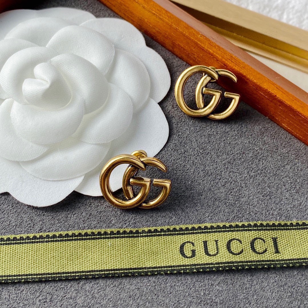 18K Double G Earrings