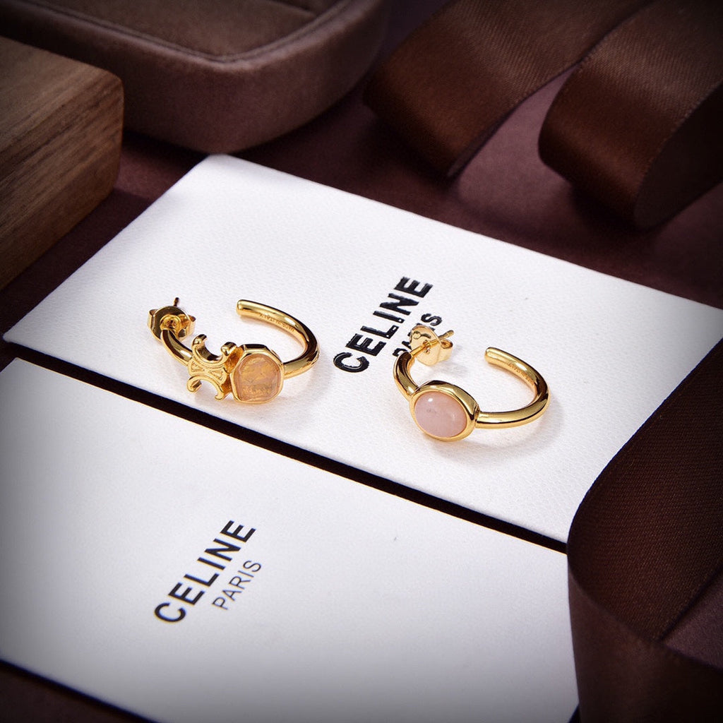 18K Triomphe Indie Hoops Earrings