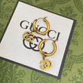 18K Double G Hollow Earrings
