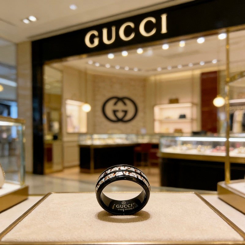 18K GG Anger Forest Black Color Ring