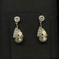 18K CC Sailboat Diamond Earrings