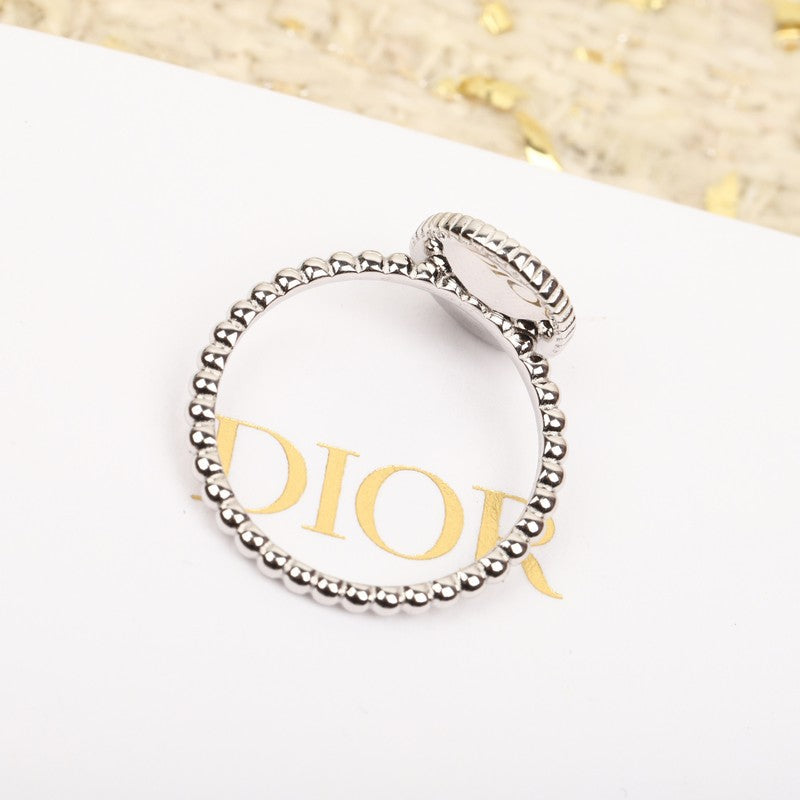 18K CD Compass Diamond Gold Ring