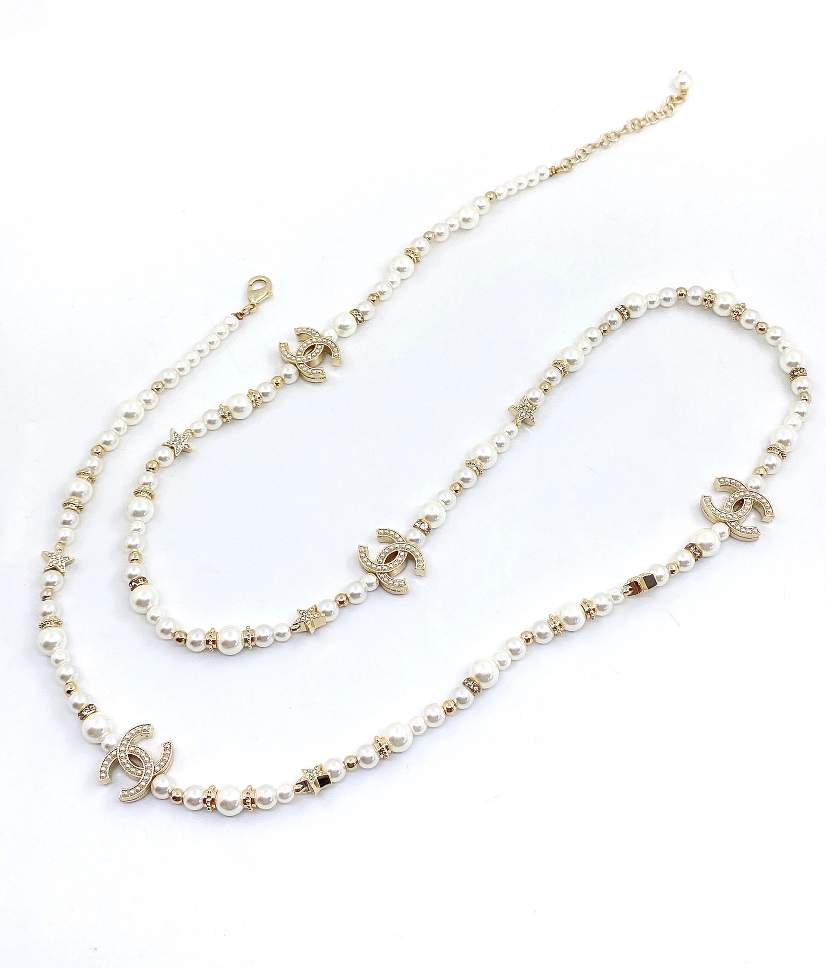18K CC Pearls Necklace