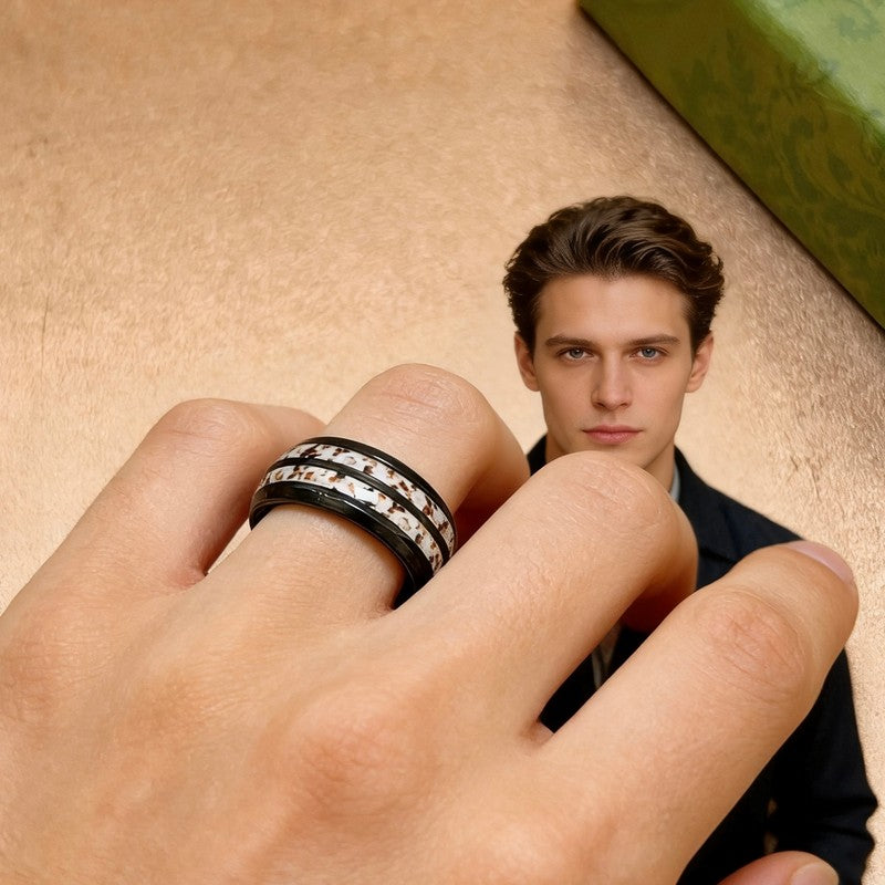 18K GG Anger Forest Black Color Ring