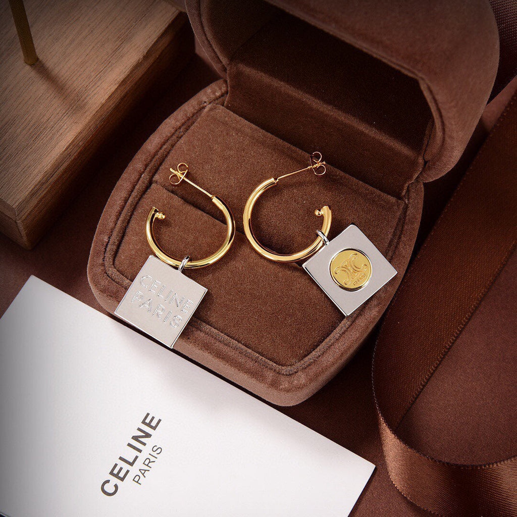 18K Triomphe Hoops Earrings