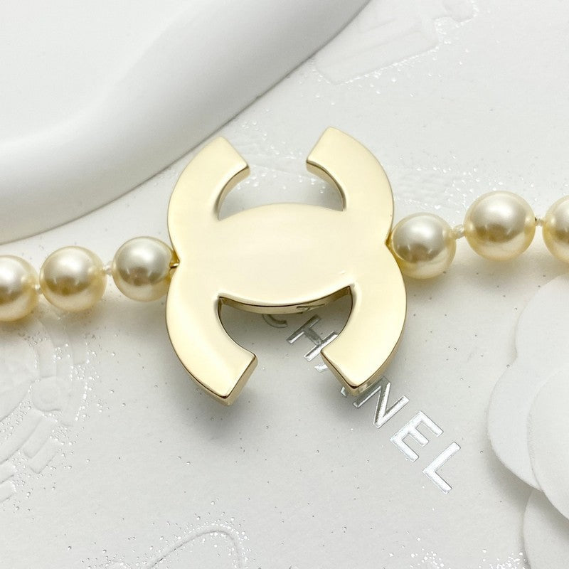 18K CC Pearl Chain Necklace