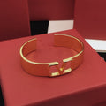 18K Vlogo Cuff Bracelet