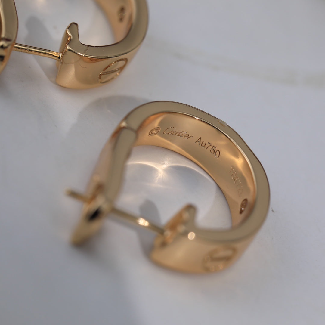 18K Love 2 Diamonds Earrings