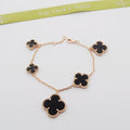 18K Magic Alhambra Five Black Motifs Bracelet