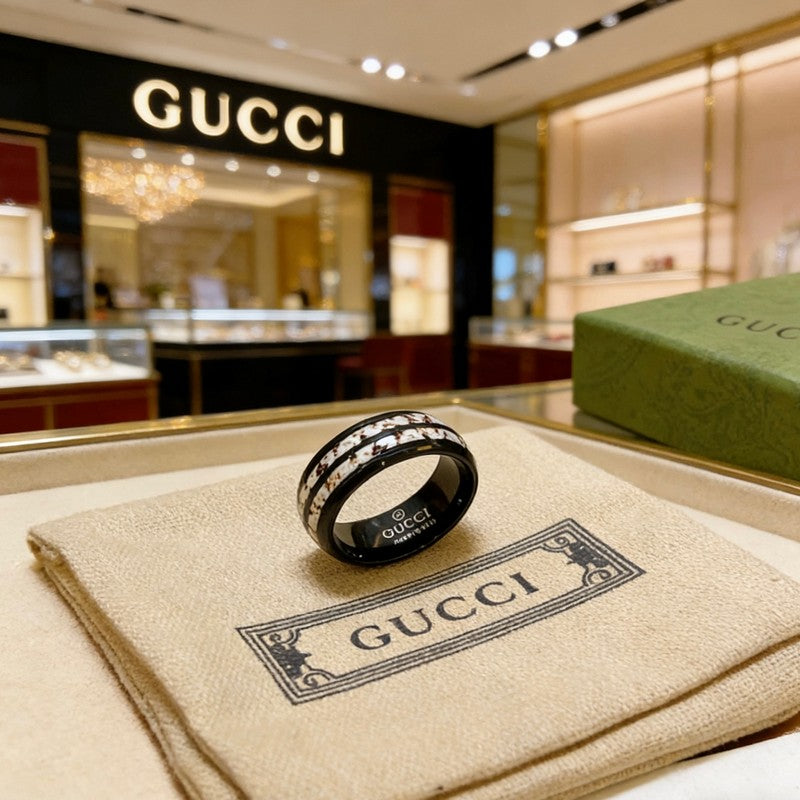 18K GG Anger Forest Black Color Ring
