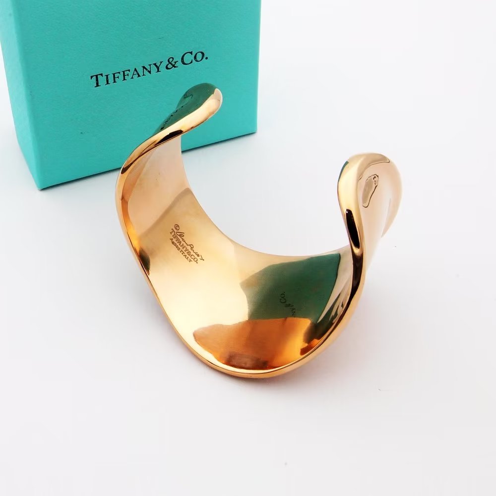 18K T Elsa Peretti Small Bone Cuff Bracelet