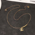 18K CC Gold Necklace