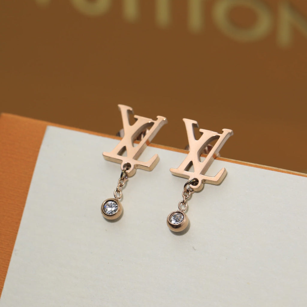18K Louis Diamond Earrings