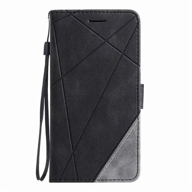 Stripe Wallet Rhombus Case