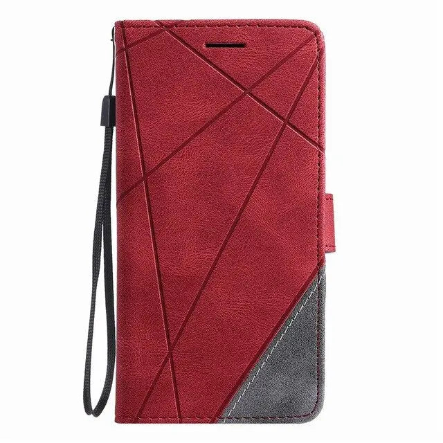 Stripe Wallet Rhombus Case