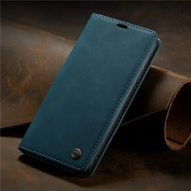 Magnetic Business Leather Case