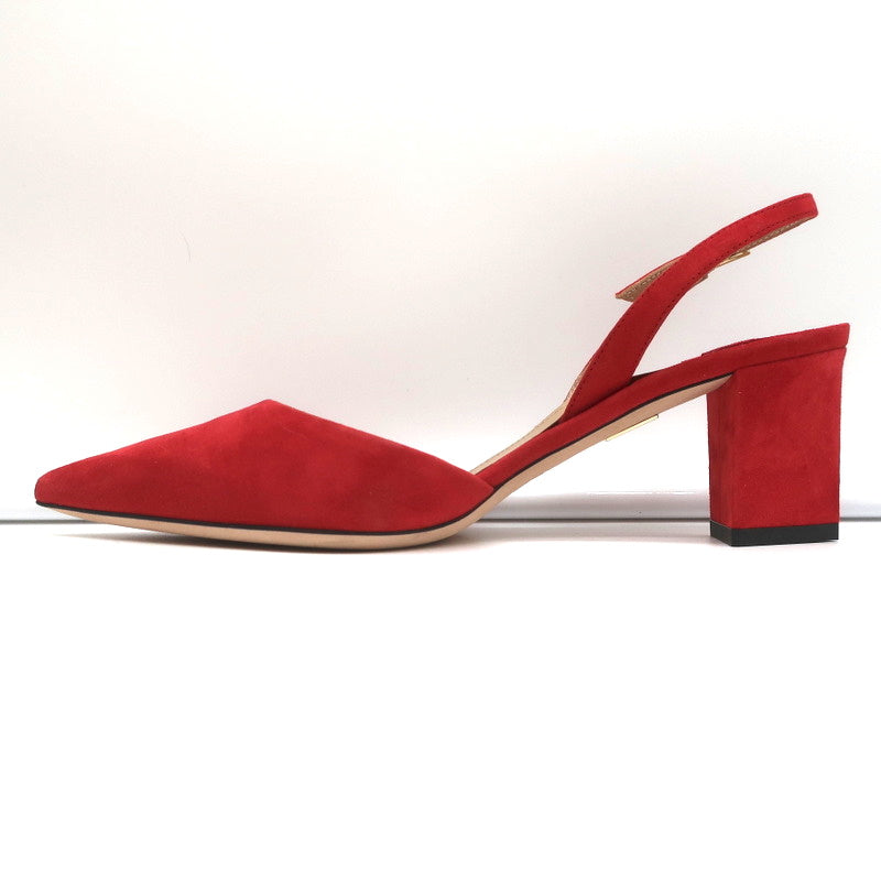 Tamara Mellon Liaison 55 Slingback Pumps Red Suede Size 36.5 NEW