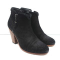 Rag & Bone Margot Side-Zip Ankle Boots Black Suede Size 37 High Heel Booties