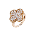 18K Magic Alhambra Diamond Ring