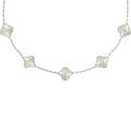 VAN CLEEF VINTAGE ALHAMBRA NECKLACE  - SILVER