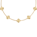 VAN CLEEF VINTAGE ALHAMBRA NECKLACE  - GOLD